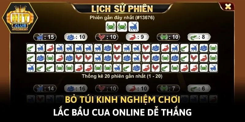 Bỏ túi kinh nghiệm chơi lắc bầu cua online dễ thắng